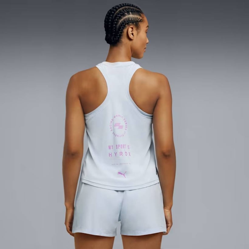 Puma x HYROX DryElite Sleeveless Blue Pink...