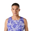 Maglia Asics Fujitrail Senza Maniche Viola Bianco