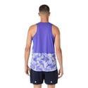 Asics Fujitrail Singlet ärmelloses Shirt Lila Weiß