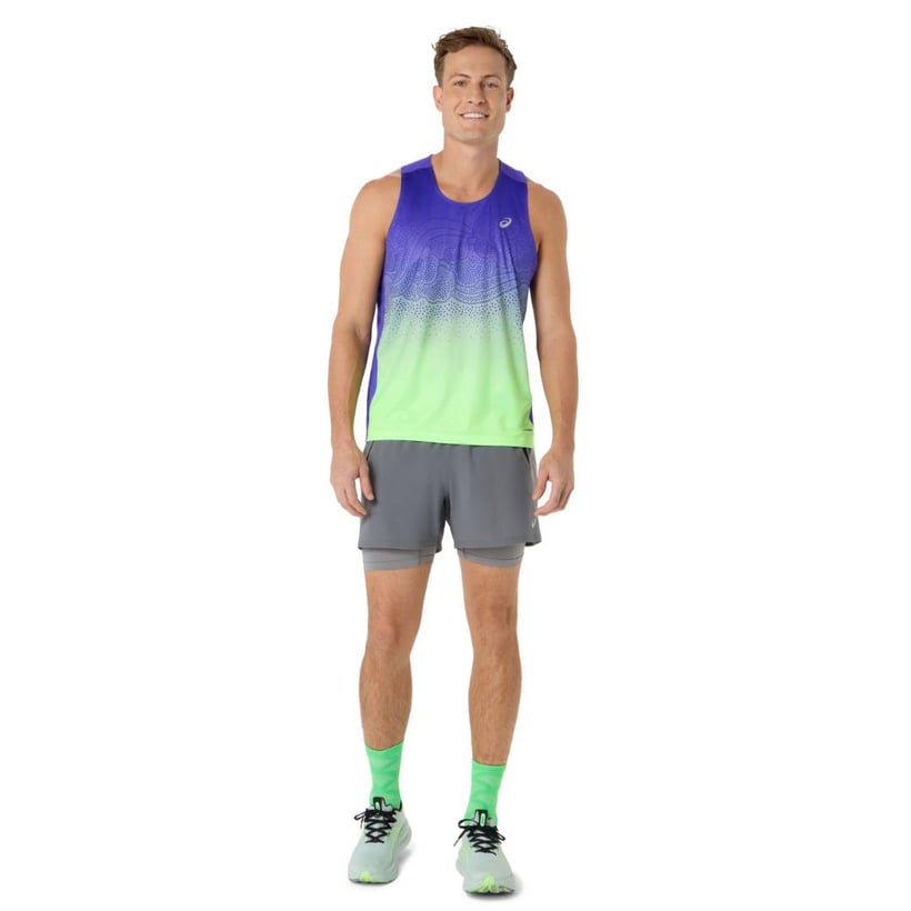 Regata Asics Road Fade Azul Verde