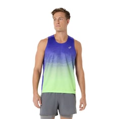 Asics Road Fade Sleeveless Shirt Blue Green