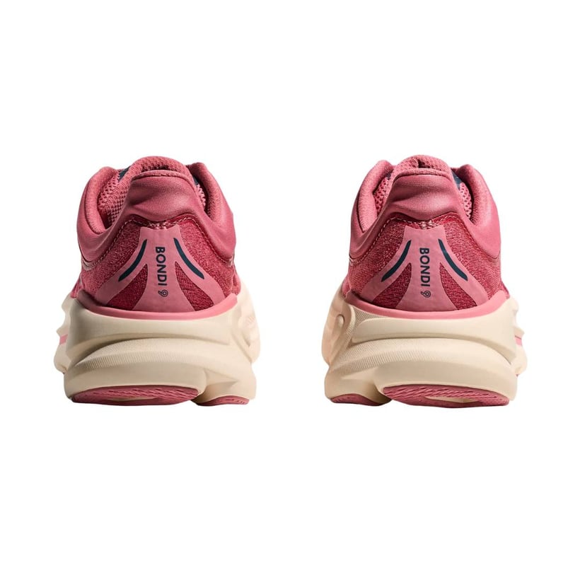 Chaussures Hoka Bondi 9 Rose Beige SS26 Femme