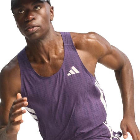 adidas Adizero Koszulka Bez Rękawów Fioletowa