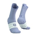 Calcetines Compressport Pro Racing v4.0 Ultralight Run High Morado Blanco