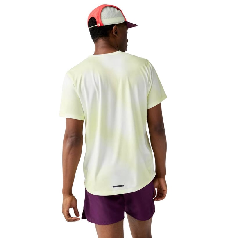 T-shirt Brooks Dash Jaune Blanc
