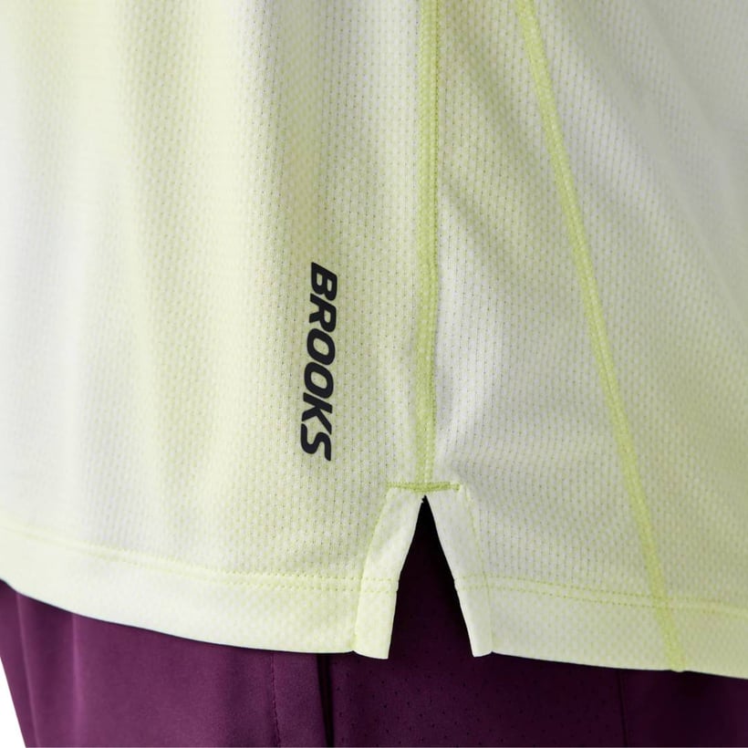 Camiseta Brooks Dash Amarillo Blanco