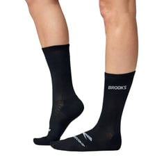 Calzini Brooks Run‑In Crew 3 Pack Nero Bianco 2