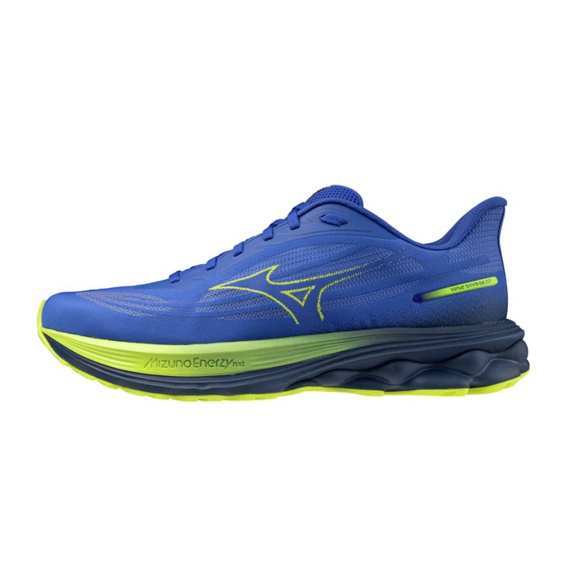 Chaussures Mizuno Wave Skyrise 7 Bleu Jaune SS26