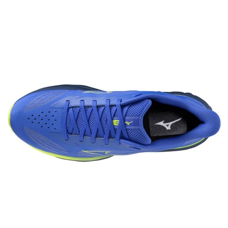 Chaussures Mizuno Wave Skyrise 7 Bleu Jaune SS26