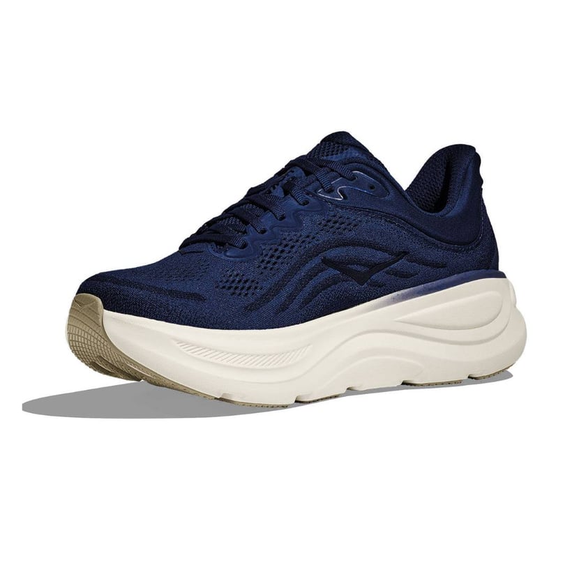 Hoka Bondi 9 Wide Shoes Blue Beige SS26