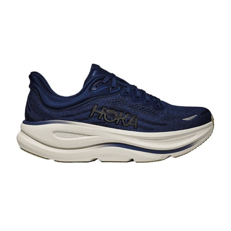 Hoka Bondi 9 Wide Shoes Blue Beige SS26