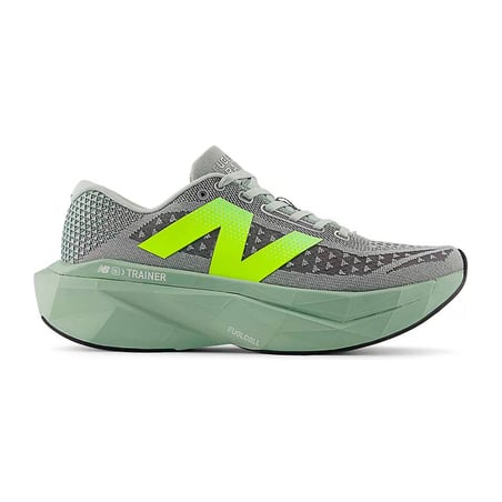 Ténis New Balance FuelCell SuperComp Trainer v3 Cinza Verde SS26