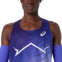 Camiseta Asics Metaspeed Sem Mangas Roxo Branco