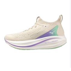 Ténis Mizuno Neo Vista 2 Bege Roxo SS26 Mulher