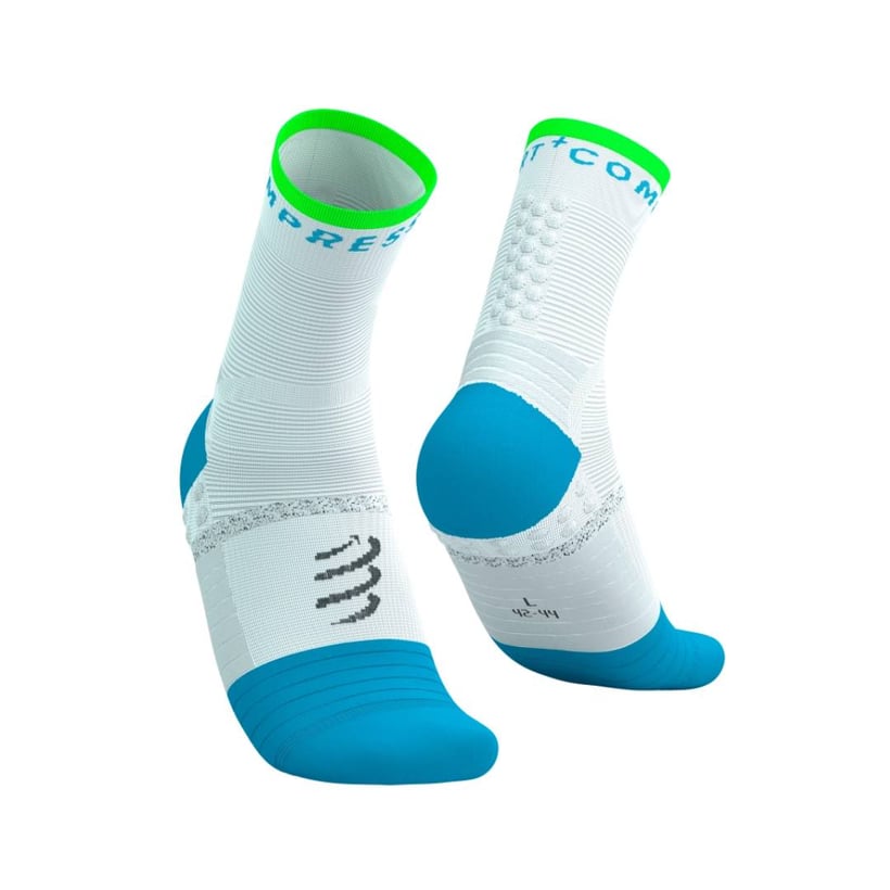 Calze Compressport Pro Marathon V2.0 Bianco Blu