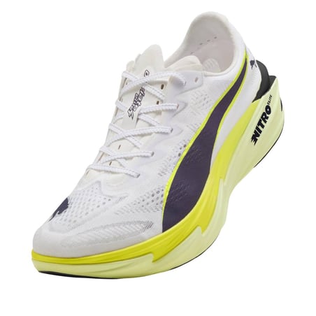 Ténis Puma Deviate NITRO Elite 4 Branco Amarelo SS26