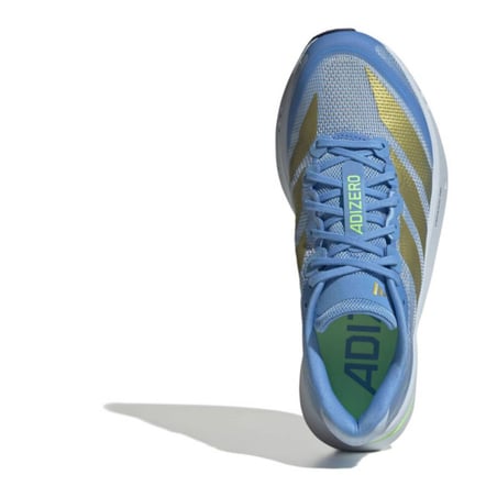 Adidas Adizero Boston 13 Shoes Blue Yellow SS26 Women