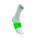 Chaussettes Compressport Pro Racing v4.0 Ultralight Run High Blanc Vert