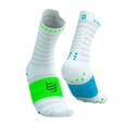 Chaussettes Compressport Pro Racing v4.0 Ultralight Run High Blanc Vert