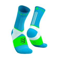 Calcetines Compressport Ultra Trail V2.0 Azul Verde