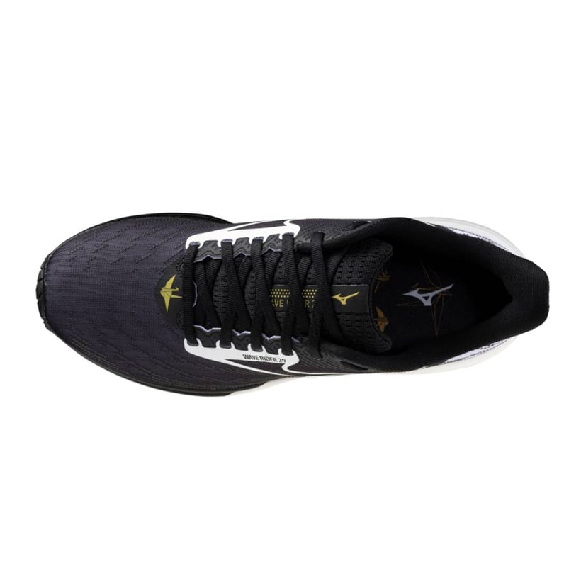 Tênis Mizuno Wave Rider 29 Preto Branco SS26...