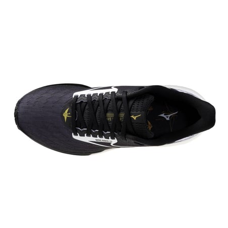 Zapatillas Mizuno Wave Rider 29 Negro Blanco SS26 Unisex