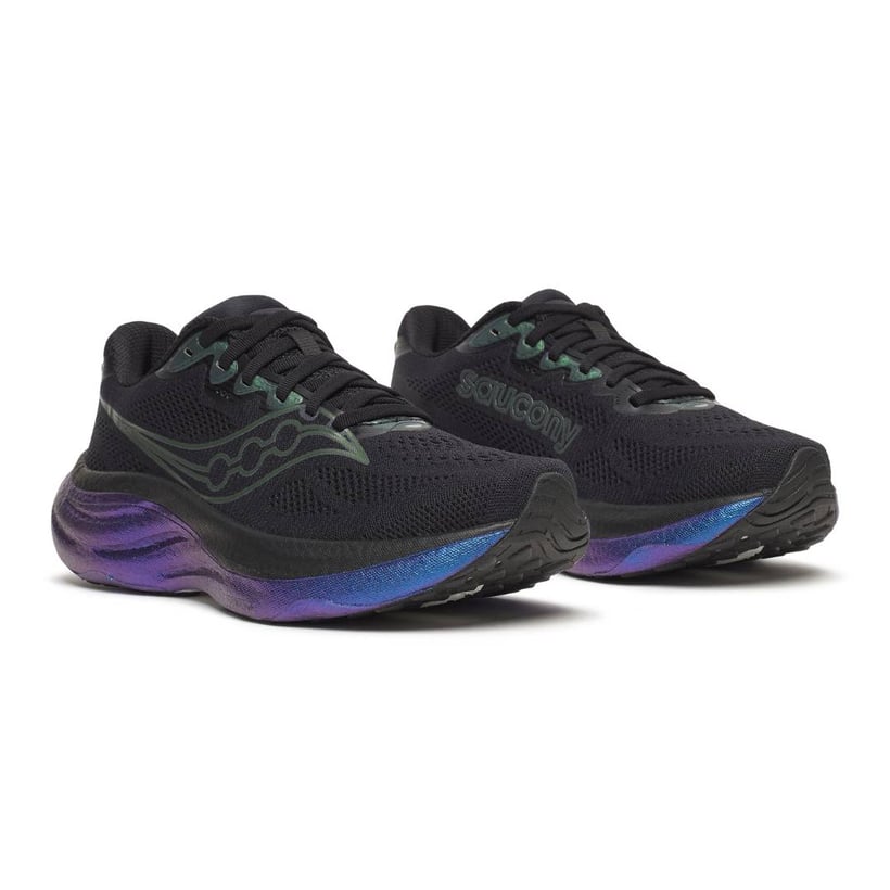 Saucony Ride 19 Zwart Paars Dames