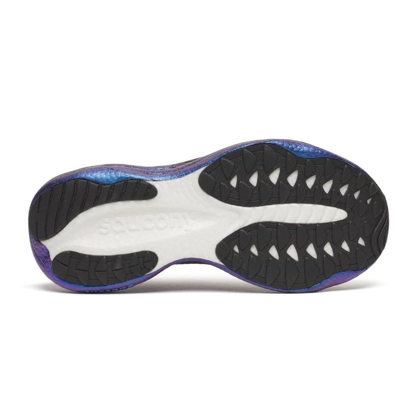 Zapatillas Saucony Ride 19 Negro Morado SS26 Mujer