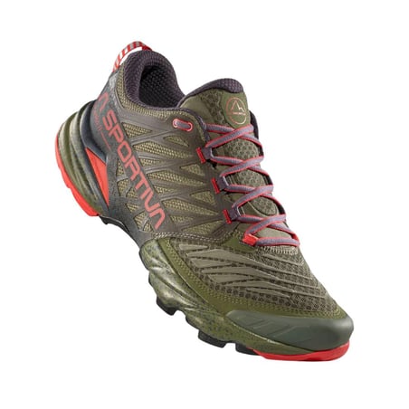 Zapatillas La Sportiva Akasha II Verde Rojo SS26