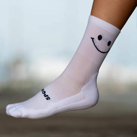 Calcetines Sporcks Happy Mode Blanco