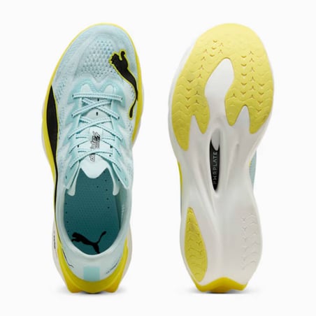 Puma Deviate NITRO Elite 4 hardloopschoenen Blauw Geel SS26