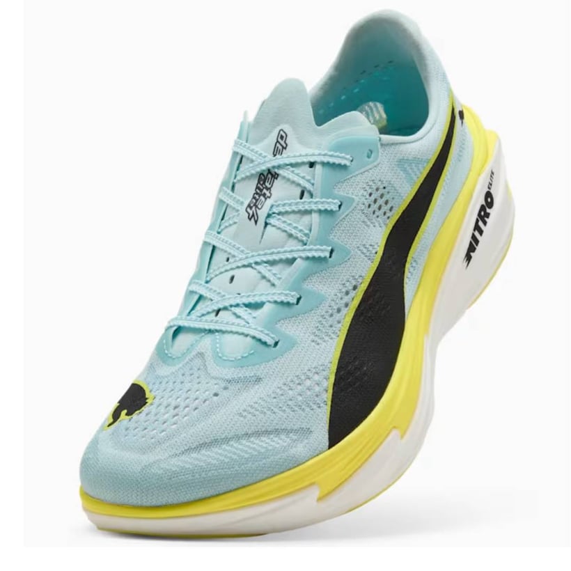 Ténis Puma Deviate NITRO Elite 4 Azul Amarelo SS26