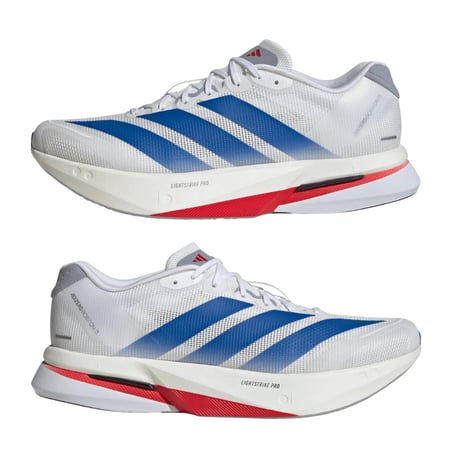 Tênis Adidas Adizero Boston 13 Branco Azul SS26