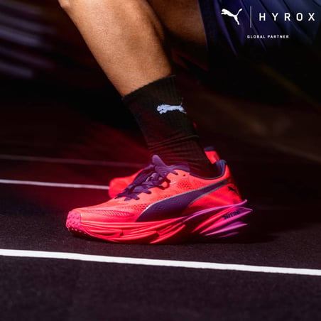Scarpe Puma Deviate NITRO Elite 4 HYROX Rosa Nero SS26