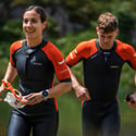 Neoprene Zone3 Versa Swimrun Nero Arancio