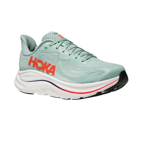 Hoka Clifton 10 schoenen Groen Oranje SS26