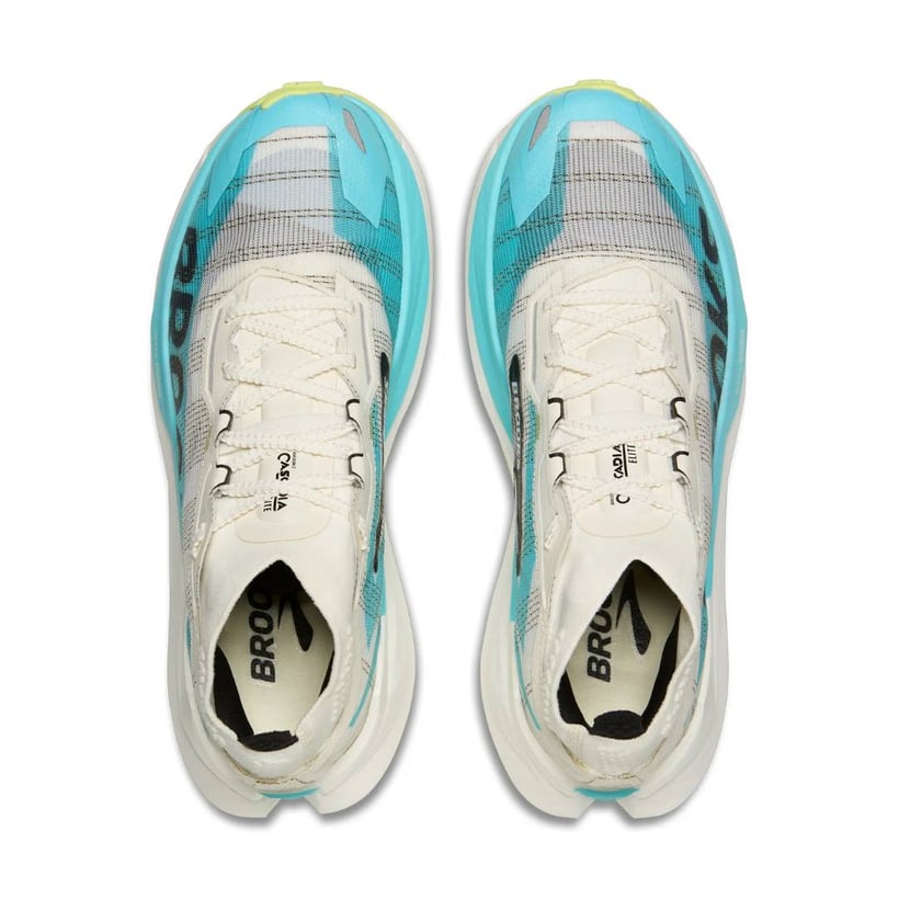 Brooks Cascadia Elite Laufschuhe Weiß Blau SS26...