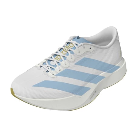 Zapatillas Adidas Adizero Evo SL Woven Blanco Azul SS26 Mujer