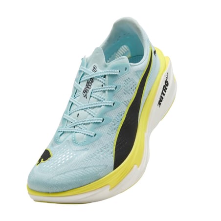 Puma Deviate NITRO Elite 4 Blau Gelb SS26 Damen