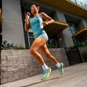 Chaussures Puma Deviate NITRO 4 Bleu Jaune SS26 Femme