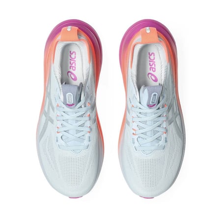 Ténis Asics Gel-Nimbus 28 Cinza Rosa SS26 Mulher