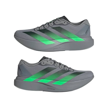 Adidas Adizero Evo SL Woven Laufschuhe Grau Grün SS26