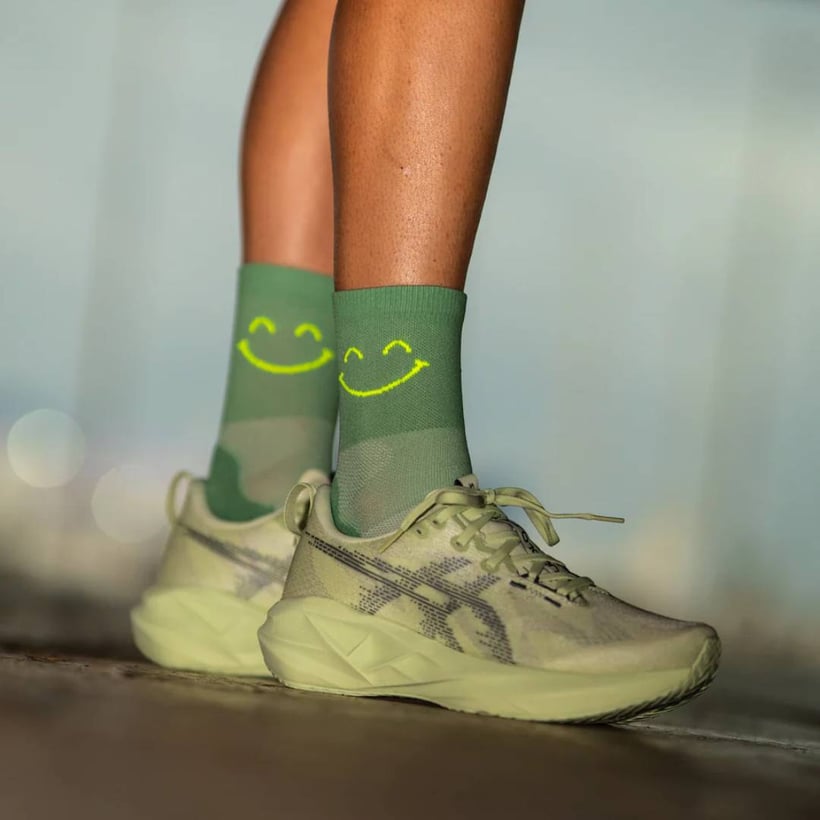 Meias Sporcks Run Ultralight Happy Mode Verde