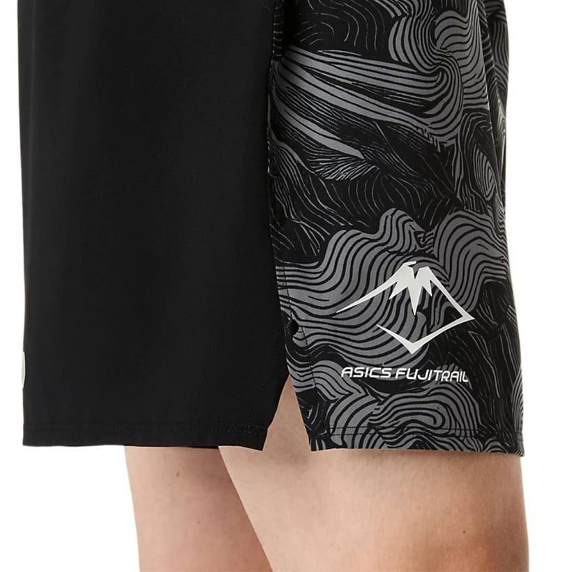 Asics Fujitrail Shorts Black Grey