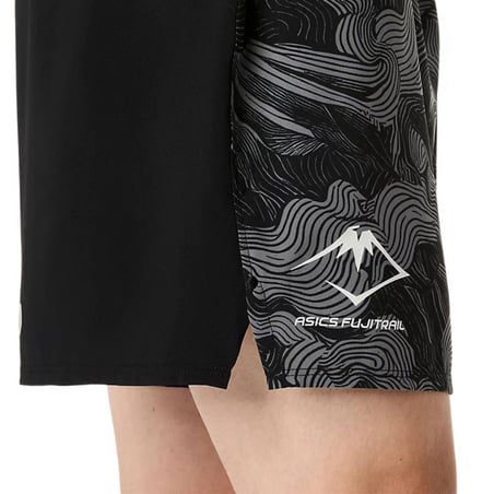 Short Asics Fujitrail Noir Gris