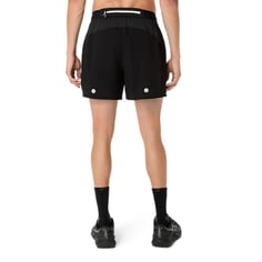 Pantaloncini Asics Fujitrail Nero Grigio 2