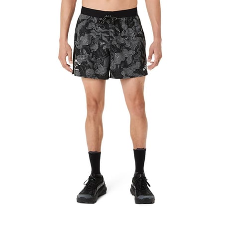 Asics Fujitrail Shorts Black Grey