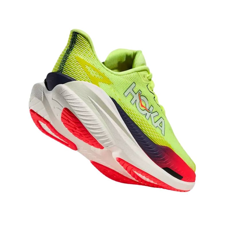 Hoka Mach X 3 Dames Hardloopschoenen Groen Rood...