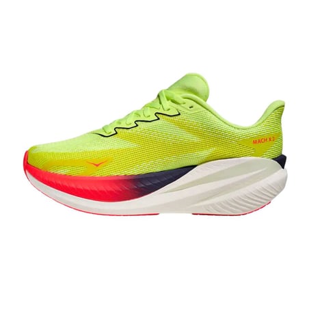 Hoka Mach X 3 Dames Hardloopschoenen Groen Rood SS26