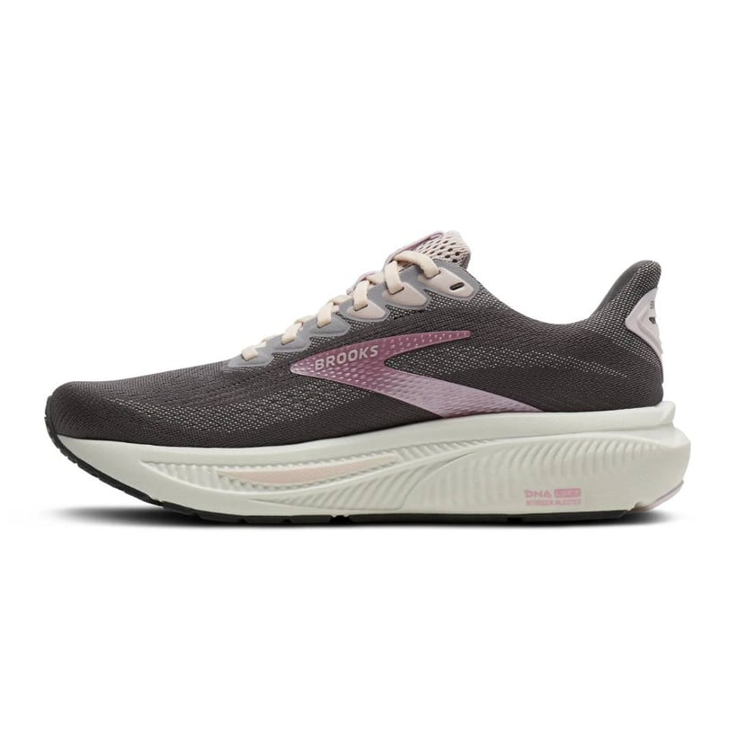 Zapatillas Brooks Ghost 17 Gris Rosa SS26 Mujer
